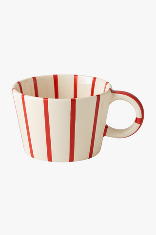 nordic geometric-motif ceramic mug