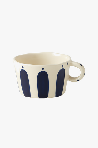 nordic geometric-motif ceramic mug