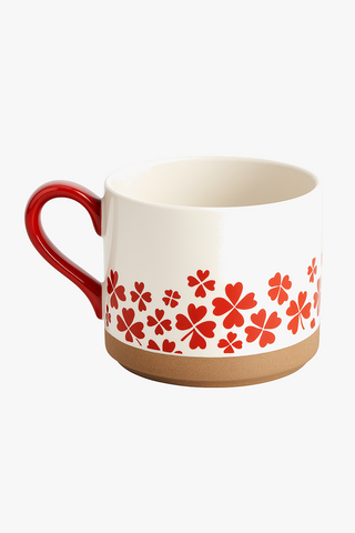 japanese cherry blossom-motif ceramic mug