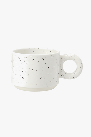 Splashed-ink motif ceramic mug, 280 ml, modern design