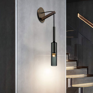 Blown Glass Wall Light – Elegant Wall Lighting With Tinted Glass Sconce