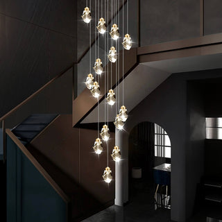 Crystal Chandelier – Modern Steel Lighting | Adjustable Elegant Ceiling Light