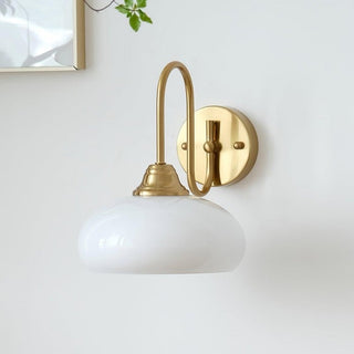 Glass Wall Light – Textured Glass Sconce with Gold or Chrome Finish