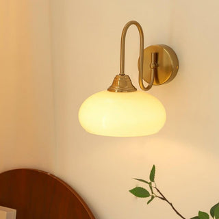 Glass Wall Light – Textured Glass Sconce with Gold or Chrome Finish