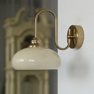Glass Wall Light – Textured Glass Sconce with Gold or Chrome Finish