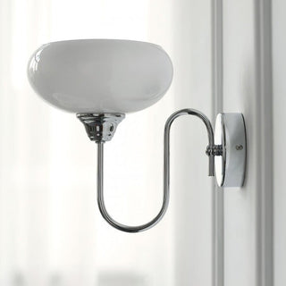 Glass Wall Light – Textured Glass Sconce with Gold or Chrome Finish