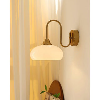 Glass Wall Light – Textured Glass Sconce with Gold or Chrome Finish