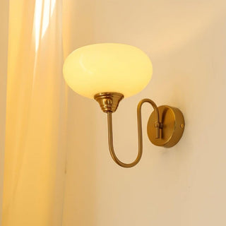 Glass Wall Light – Textured Glass Sconce with Gold or Chrome Finish