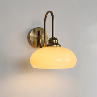 Glass Wall Light – Textured Glass Sconce with Gold or Chrome Finish