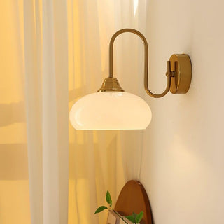Glass Wall Light – Textured Glass Sconce with Gold or Chrome Finish