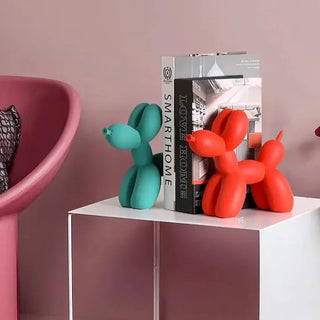 balloon dog sculpture colorful resin figurine eco friendly decor angle view