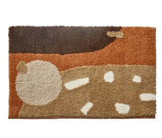 morocco soft plush TPR anti-slip bath mat front view