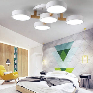 Acrylic Ceiling Light – Modern Multi-Head Fixture with Diffused Acrylic Heads