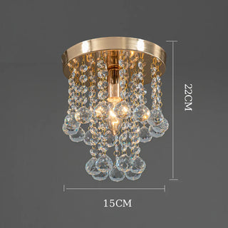 Modern Chandelier – Crystal Flower LED Lighting With Warm Ambiance | Gold Finish