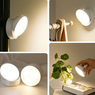 Mini applique murale LED – Lampe sans fil rechargeable en acrylique blanc pour couloir et salle à manger