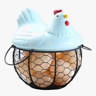 Ceramic egg basket