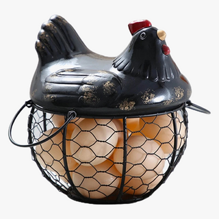 Ceramic egg basket