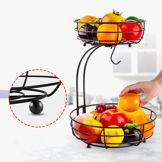 Metal tiered fruit stand