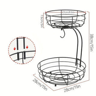 Metal tiered fruit stand