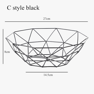Modern iron fruit basket