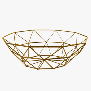 Woven iron fruit basket
