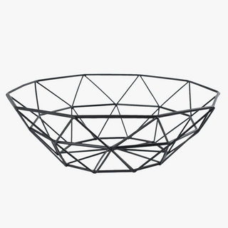 Woven iron fruit basket