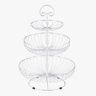Iron tiered fruit stand
