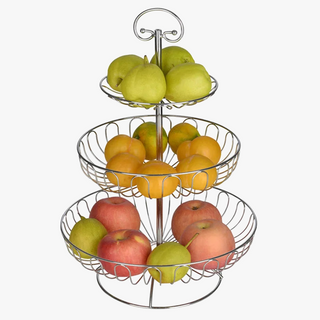 Iron tiered fruit stand