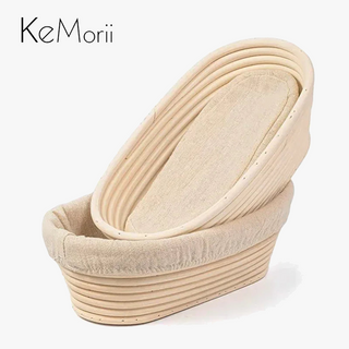 Handwoven rattan bread basket