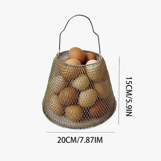 Iron egg basket