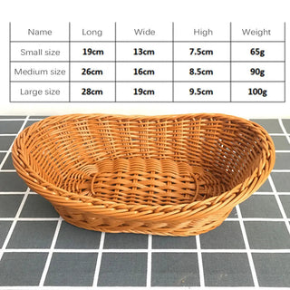 Wicker bread basket