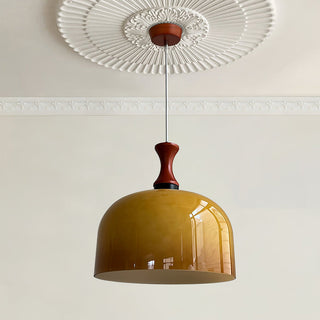 Vintage retro flat ball pendant with E27 bulb socket