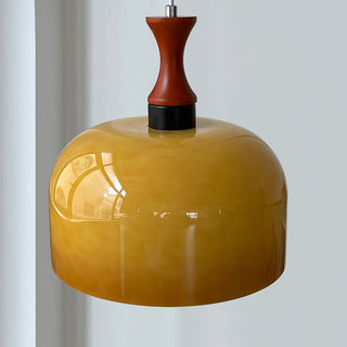 Retro glass pendant — warm filament bulb ceiling fixture