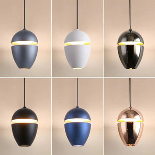 Small pendant from below — bedside cozy bedroom ceiling fixture