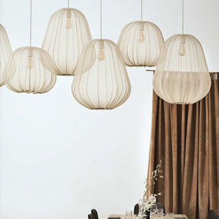 Suspension textile – Plafonnier moderne avec diffuseur de lumière douce et abat-jour élégant