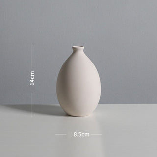 white ceramic vase modern graffiti art living room decoration alternate view