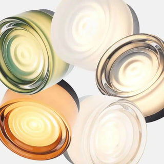 Small coloured glass G9 LED sconce dimmable grey green orange
