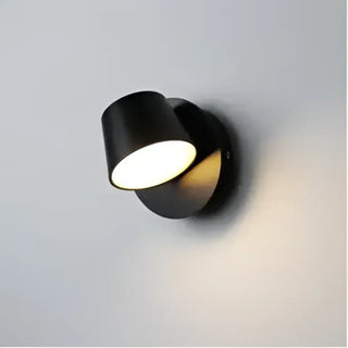 White compact LED headboard wall light – bedside reading lamp