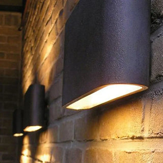 LUMIO Small Contemporary Outdoor Light – Compact LED Exterior Wall Lamp