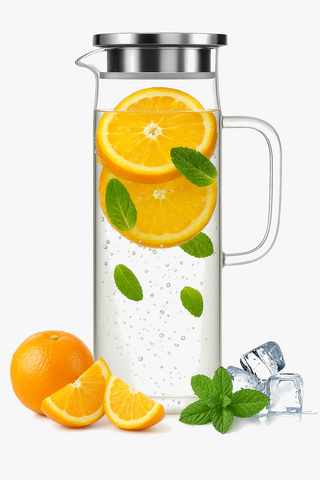glass pitcher with infuser