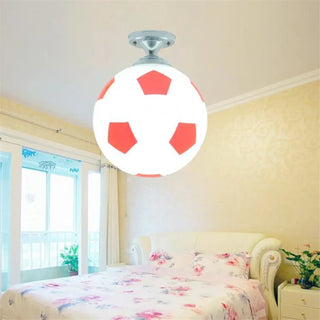 BALLE Children's Football Ceiling Fixture – Soccer LED Kids Bedroom Light