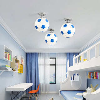 BALLE Soccer Ball LED Children's Ceiling Light – Football Kids Bedroom Fixture