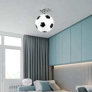 BALLE Football LED Kids Ceiling Fixture – Soccer Ball Children's Bedroom Light