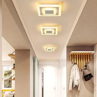LAMIA Square Geometric Minimalist Ceiling Light