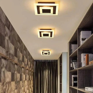LAMIA Square Geometric Minimalist Ceiling Light