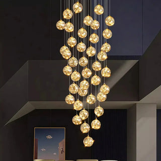 CASCADE Modern Golden LED Cascade Ceiling Light – view 2