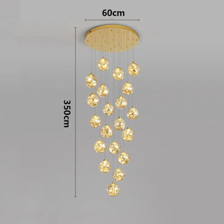 CASCADE Modern Golden LED Cascade Ceiling Light – view 13