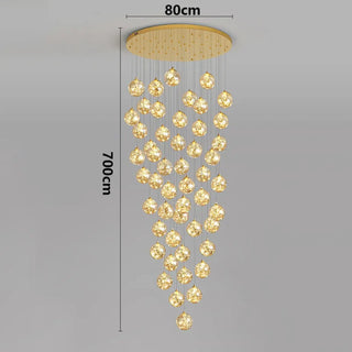 CASCADE Modern Golden LED Cascade Ceiling Light – view 18