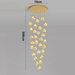 CASCADE Modern Golden LED Cascade Ceiling Light – view 15