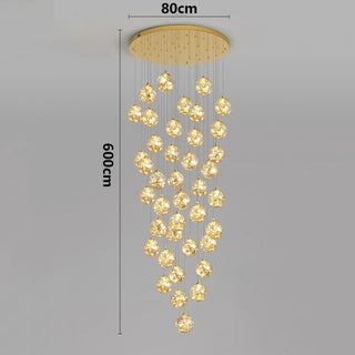 CASCADE Modern Golden LED Cascade Ceiling Light – view 17